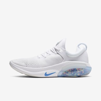 Nike Joyride Flyknit AW - Férfi Futócipő - Fehér/Platina/Világos Piros/Kék